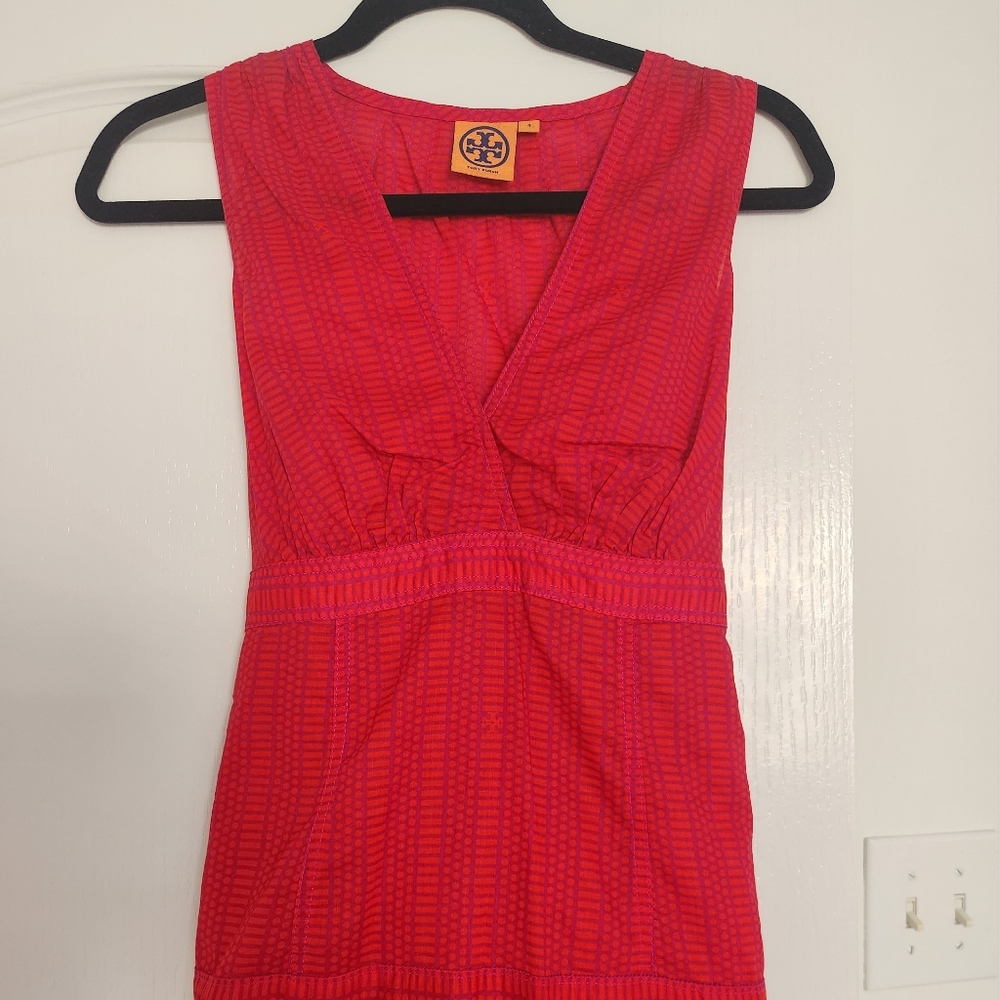 Tory Burch Cherry Red Top size 4